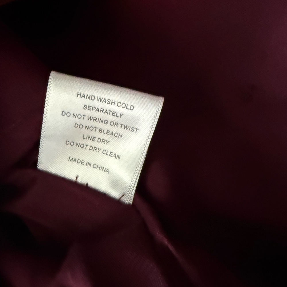 C&V Chelsea & Violet Women's Hi-Rise Belted Wrap Skirt, Maroon burgundy,12 large - Picture 7 of 7